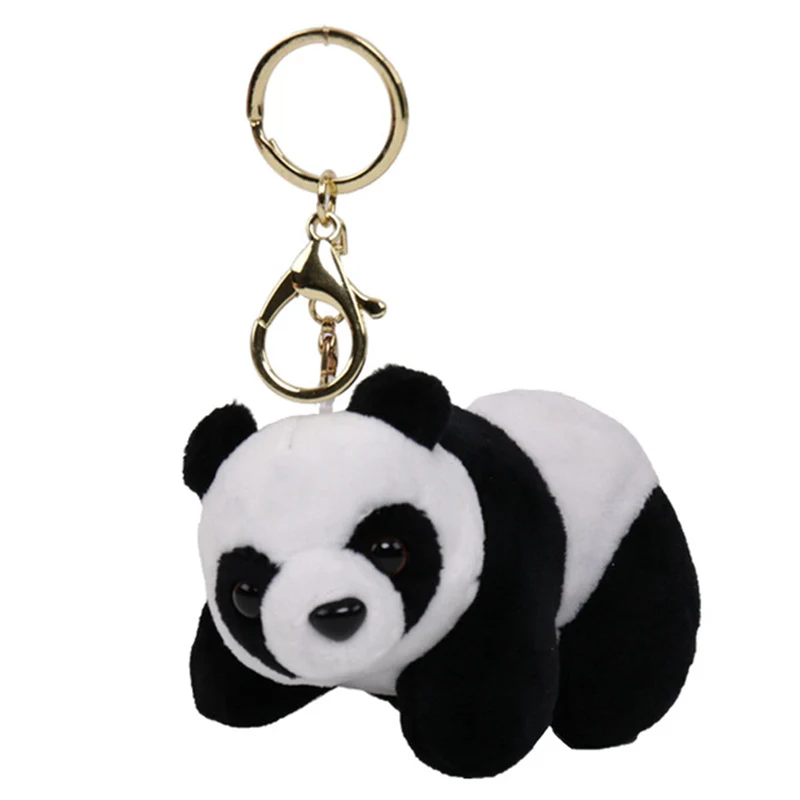 Cute Panda Plush Keychain Animal Bag Pendant Key Ring Holder Boys Handbag Charm For Girls |