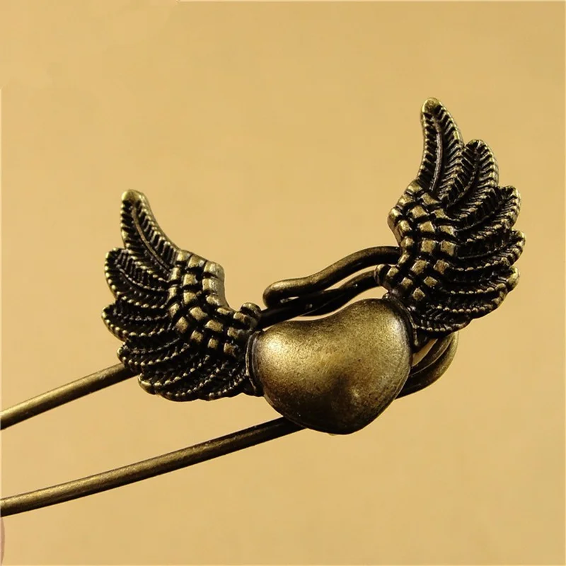 DoreenBeads 5 см длинные безопасные булавки винтажная модная булавка брошь животное цветок крыло форма украшения для шарфа Sweather пальто шляпа сумки - Цвет: 2