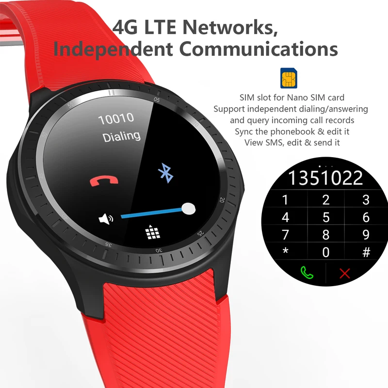 Умные часы с Android 4G мужской телефон MTK6739 1 Гб + 16 ГБ аккумулятор 600 мАч пульсометр