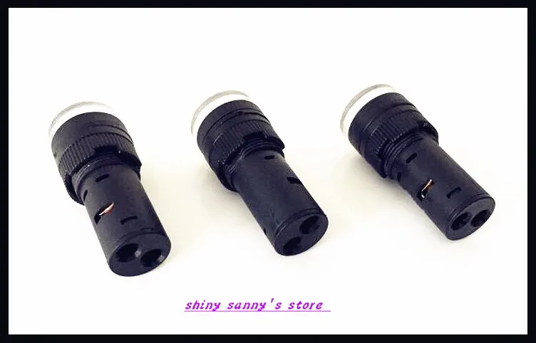 

5 pcs/Lot AD16-16C 16mm Diameter White AC/DC 12V,24V,110V, AC220V LED Power Indicator Signal Light Lamp Brand New
