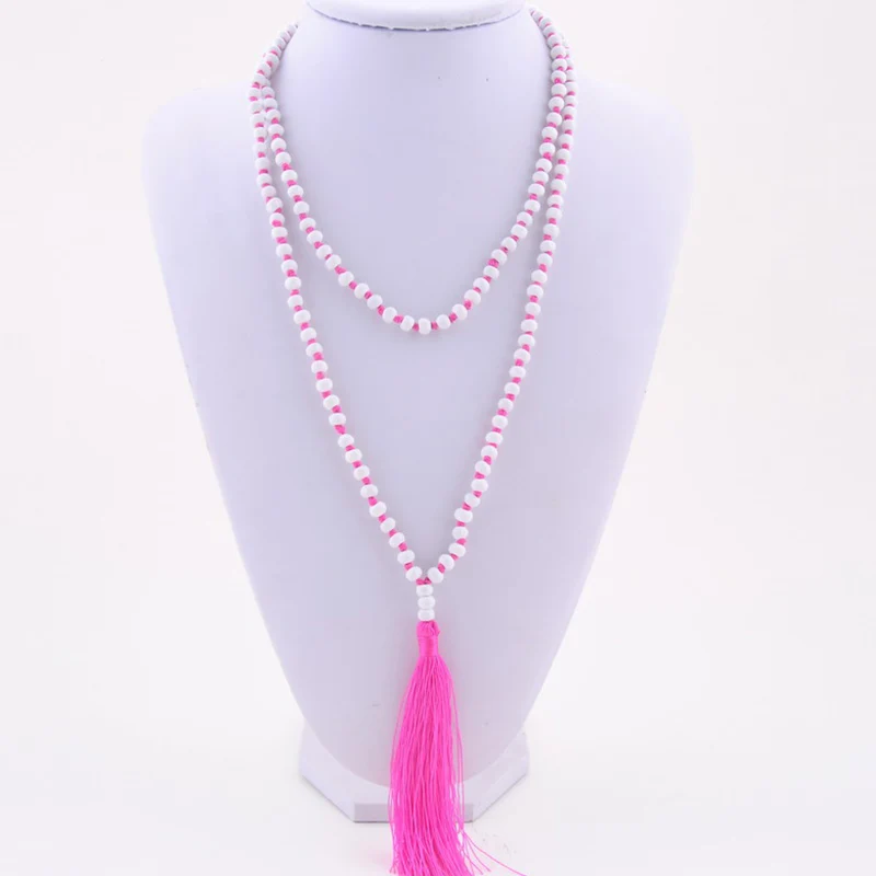 Плетеные ожерелья Rainbery для женщин стильное многоцветное длинное ожерелье с