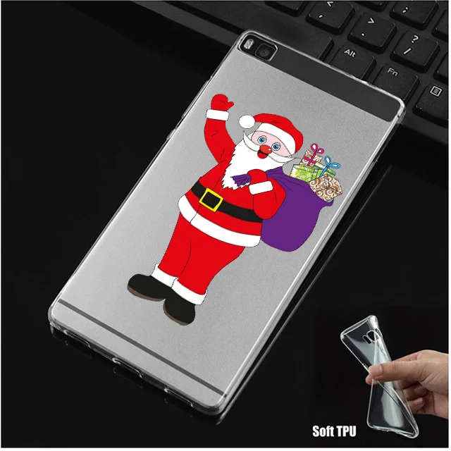 DREAMFOX N004 Рождество Мягкий ТПУ силиконовый чехол для Huawei P8 P9 P10 Lite Plus 2017 Honor 8 9 рro 6X |