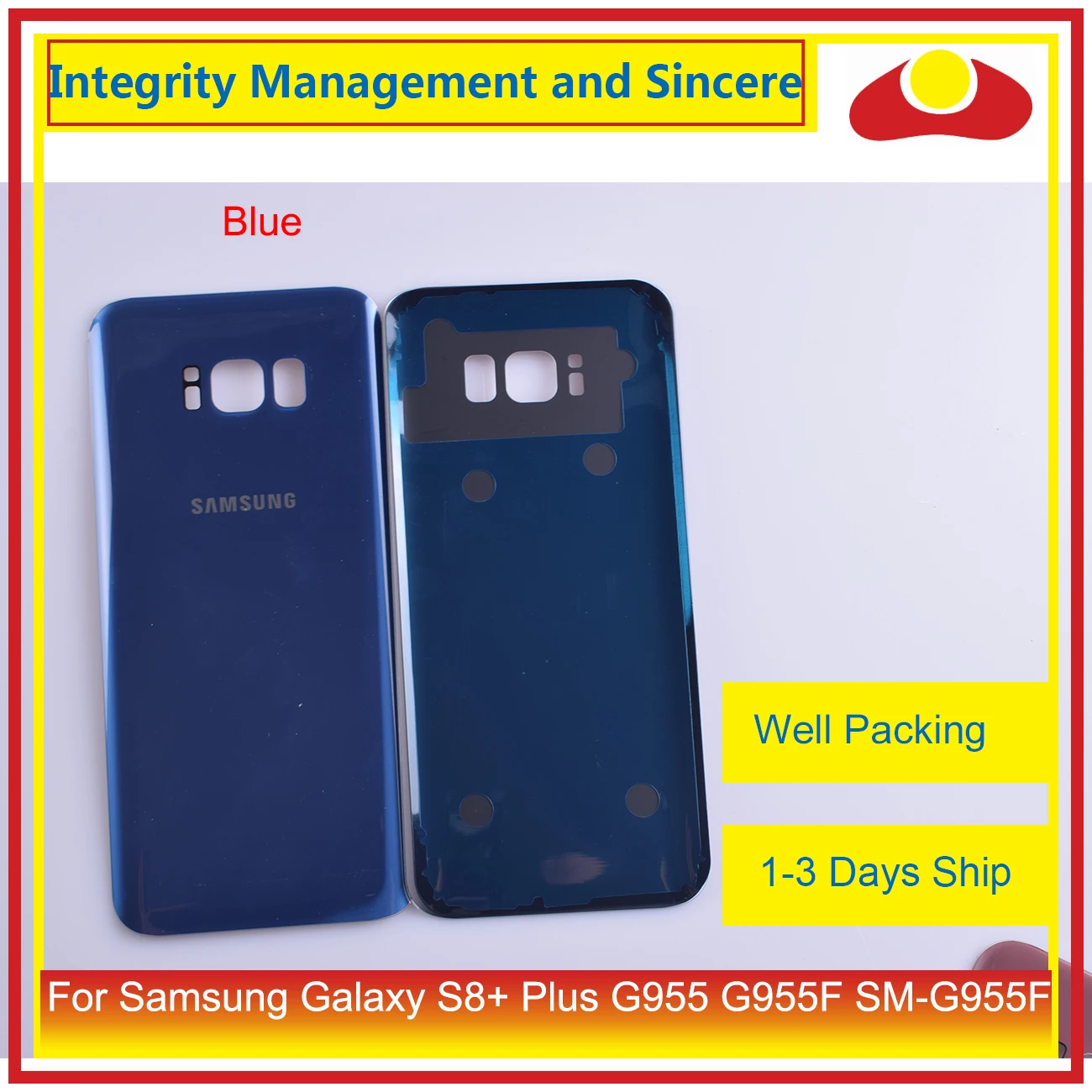 Для samsung Galaxy S8+ Plus G955 G955F SM-G955 корпус батарейного отсека заднее стекло чехол Корпус Шасси