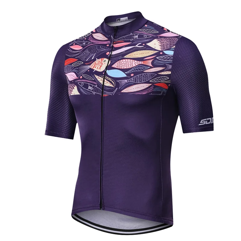 picture color Новинка, SDIG, велосипедная майка, Джерси, для шоссейной дорожки, MTB, для гонок, аэро, для велоспорта, Джерси, мужская, итальянская одежда, быстросохнущая, короткая - Цвет: picture color