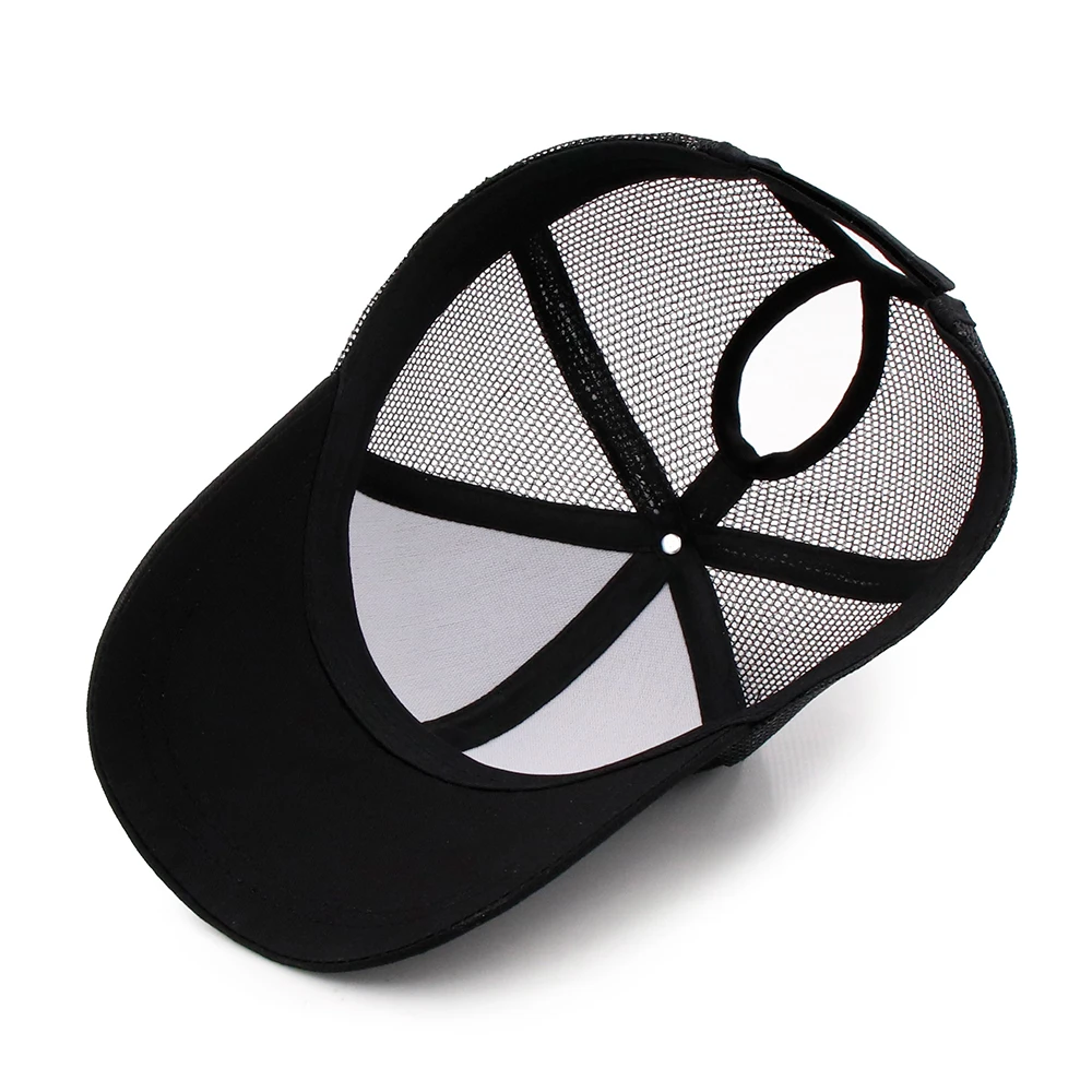Новинка 2019 бейсболка для конского хвоста Женская снепбек в пучок летние сетчатые
