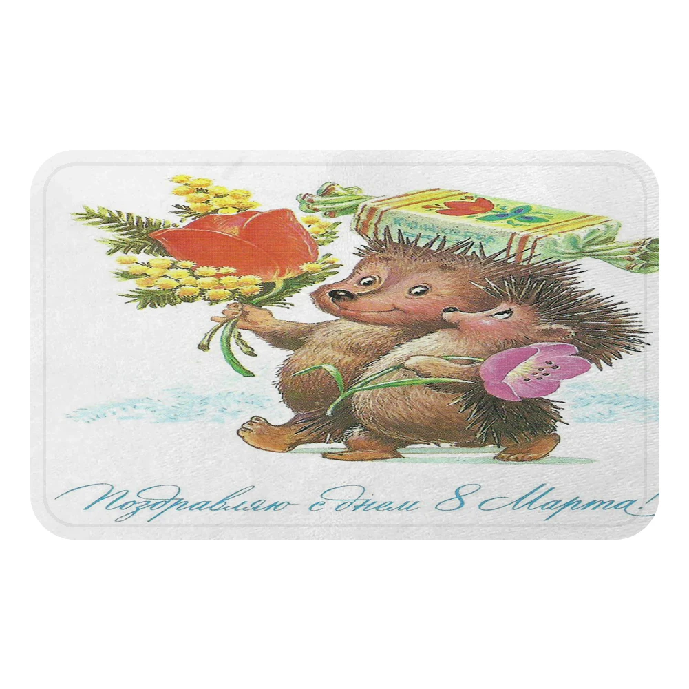 Милый охлаждающий коврик для ванной с героями мультфильмов Ежик Братья