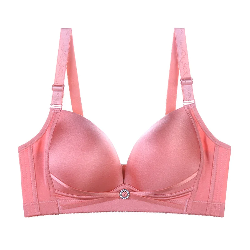 Женский Гладкий бюстгальтер без следов стального кольца большого размера для