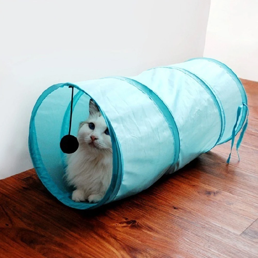 50*25 см ПЭТ играет туннель кролик котенок складной кошка складная игрушка длинные