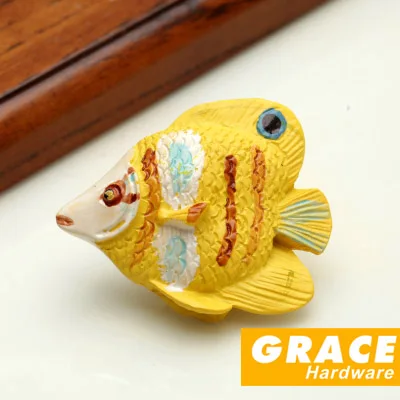 Рыба океан Морской Пальто ручка из смолы пасторальная детская мебель для дома