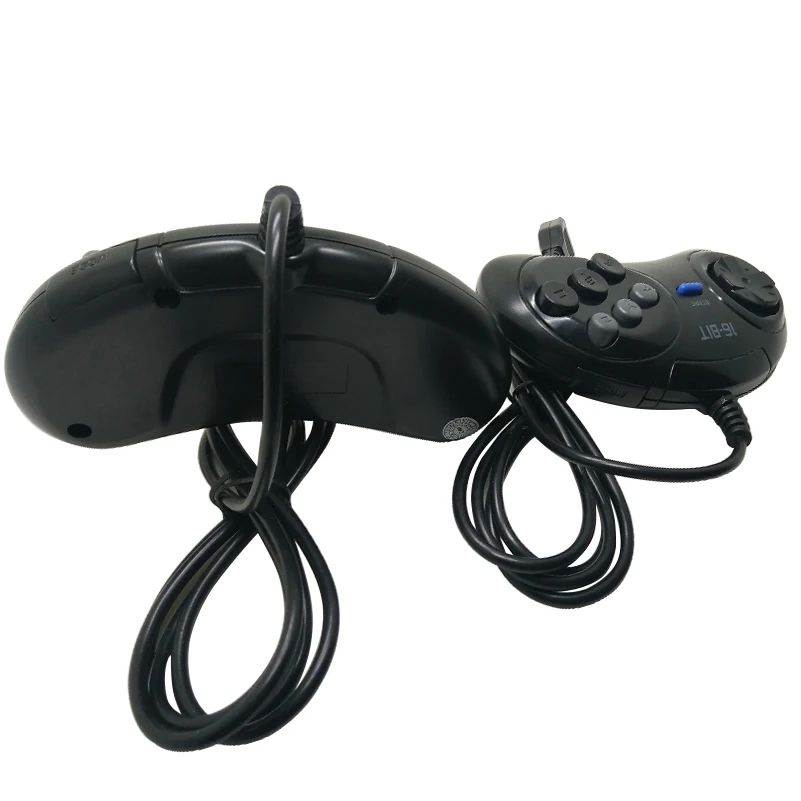 2 шт. pubg контроллер для MD SEGA Gamepad 16 бит игровой Sega Genesis с 9 отверстиями игровые