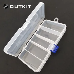 Контейнер пластиковый для рыболовных снастей OUTKIT, прозрачный, с 5 отделениями, для хранения рыболовных приманок дюйма, 17,7 х93 см