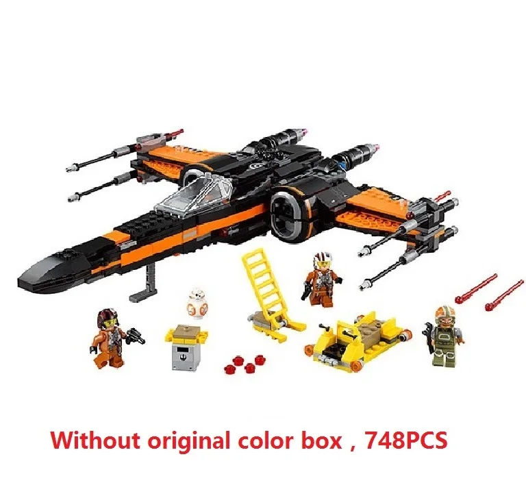 Starwars 05004 05145 10900 X Wing Star Звездные войны истребитель, строительные блоки, игрушки для детей, совместимо со всеми бренд "Звездные войны - Цвет: 05004 No  Box