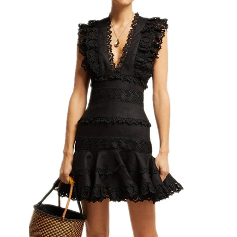 Короткие вечерние платья для подиума дизайнерское Брендовое Мини Летнее Платье