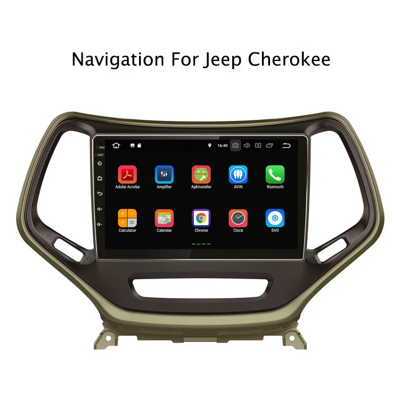 10 1 "2G ram 16G rom Android 8 автомобильный DVD мультимедийный плеер для Jeep Cherokee 2014-2017 черный