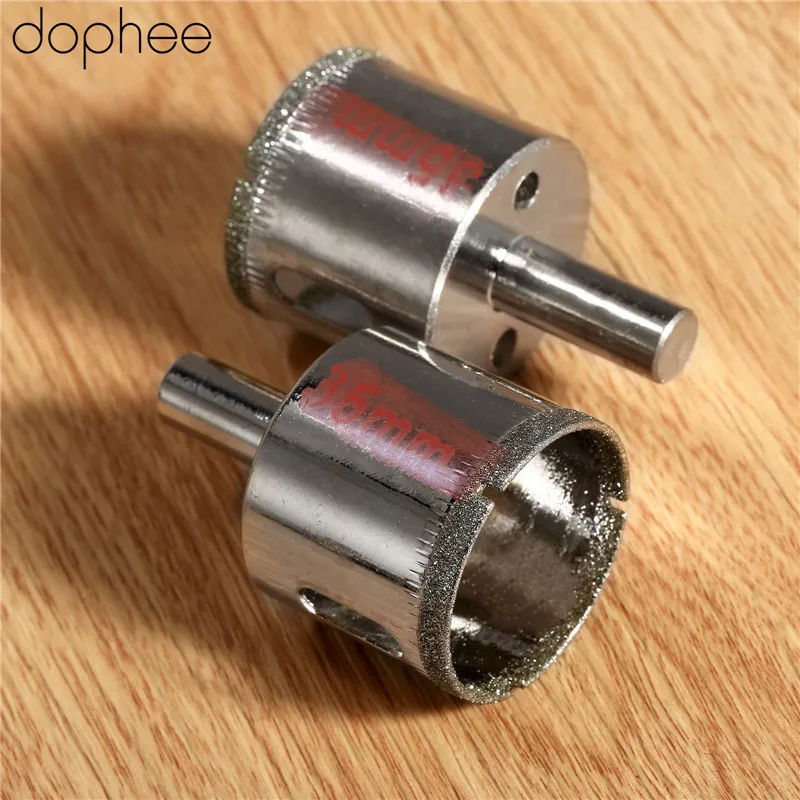 Dophee 2 шт. 35 мм с покрытием Diamond Core сверла Стекло плитка Гранит Мрамор керамики