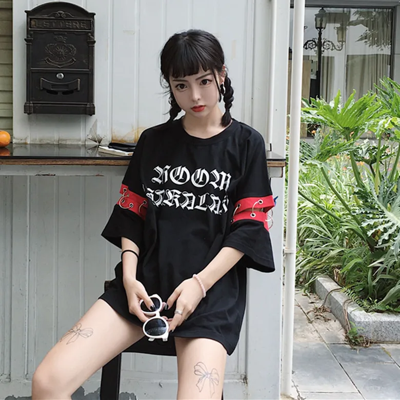 Футболка YouGeMan женская летняя одежда Корейская футболка Ulzzang Harajuku в стиле ретро с