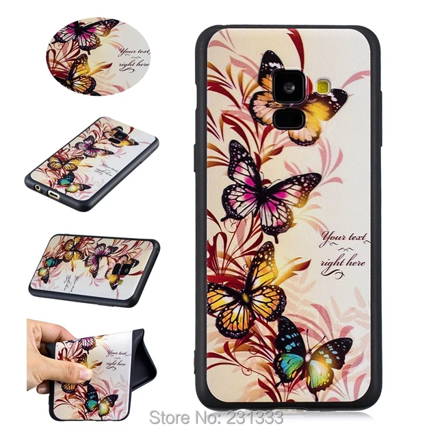 Мягкий чехол из ТПУ C-ku с 3D рисунком для Samsung Galaxy A8 2018 A310 A510 J3 J5 2017 J310 J510 S6 EDGE S7 S8 S9 PLUS