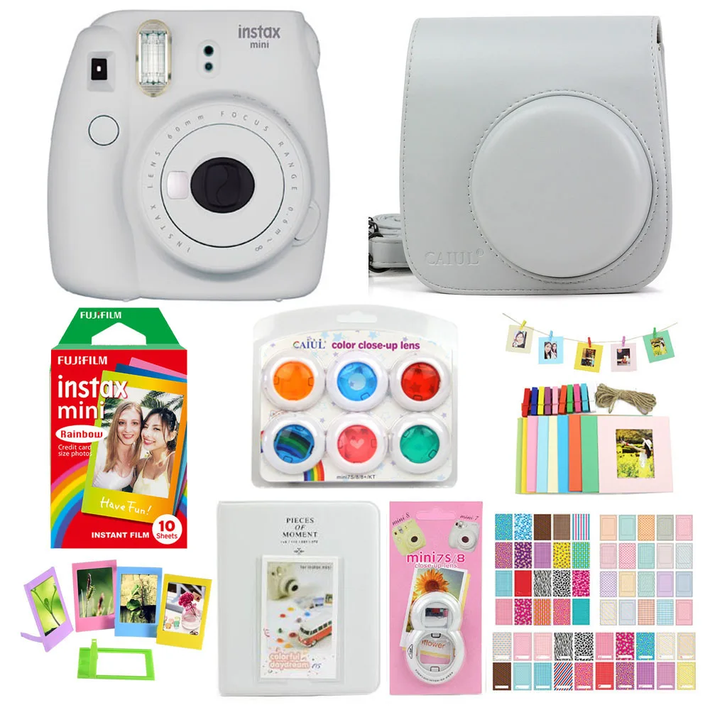 Fujifilm Instax Mini 9 мгновенная печать камеры с пленкой фото бумага камера защитный