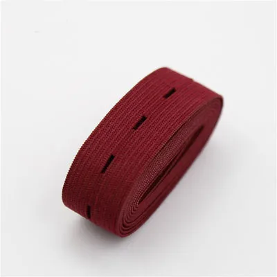 wine red 18mm 18 мм-20 мм Красочные регулируемые эластичные ленты застежка эластичный пояс для маленьких беременных женщин одежды брюки аксессуары для шитья DIY - Цвет: wine red 18mm