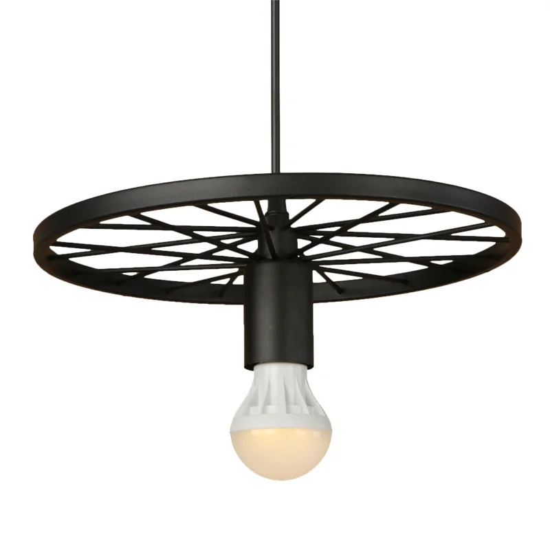 Промышленный Лофт стиль железные колеса Droplight винтажные светодиодные подвесные