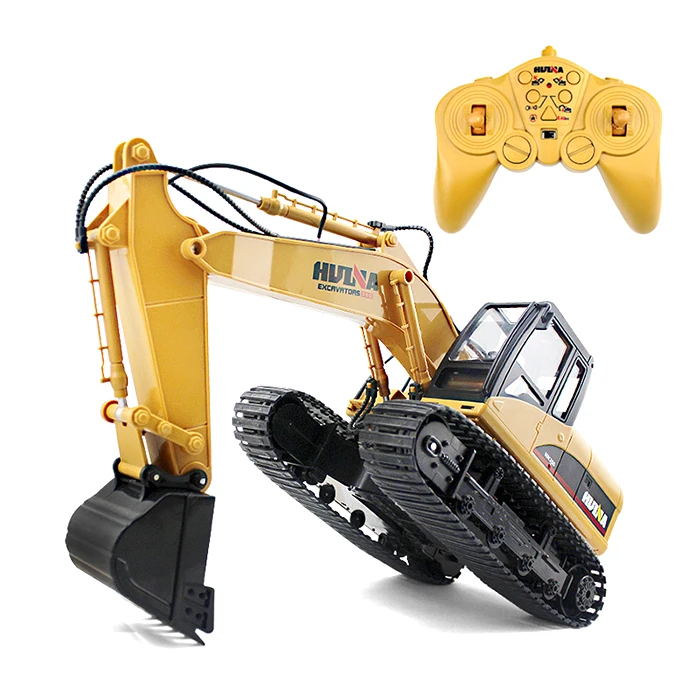 HUINA 1550 радиоуправляемая гусеничная машина 15CH 2 4G 1:14 RC металлический экскаватор с