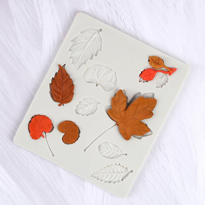 1 шт. силиконовая форма в форме кленового листа для украшения торта|Формы тортов| |