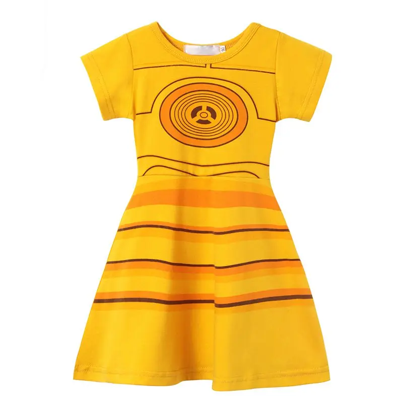 Dress E Платье принцессы для девочек Белль, Минни, Микки, Белоснежка, Эльза, Анна, Рапунцель, Ариэль, Золушка, Аврора, костюмы, платья на день рождения - Цвет: Dress E