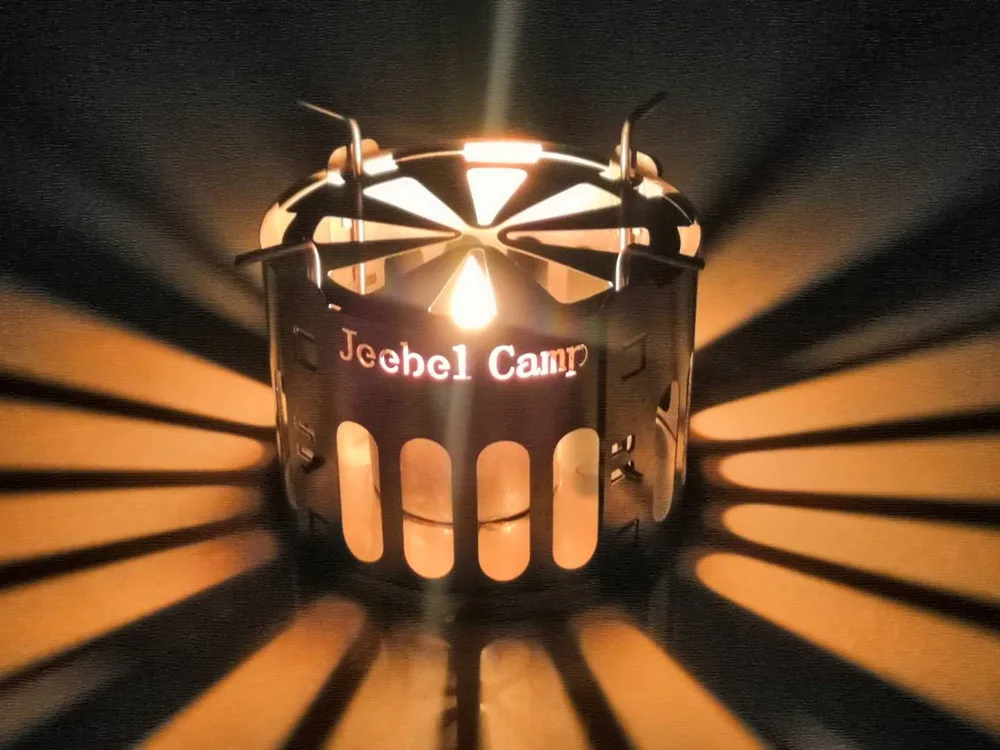 Jeebel Camp титана складной спиртовая плита кронштейн Портативный спиртовое топливо плита стенд