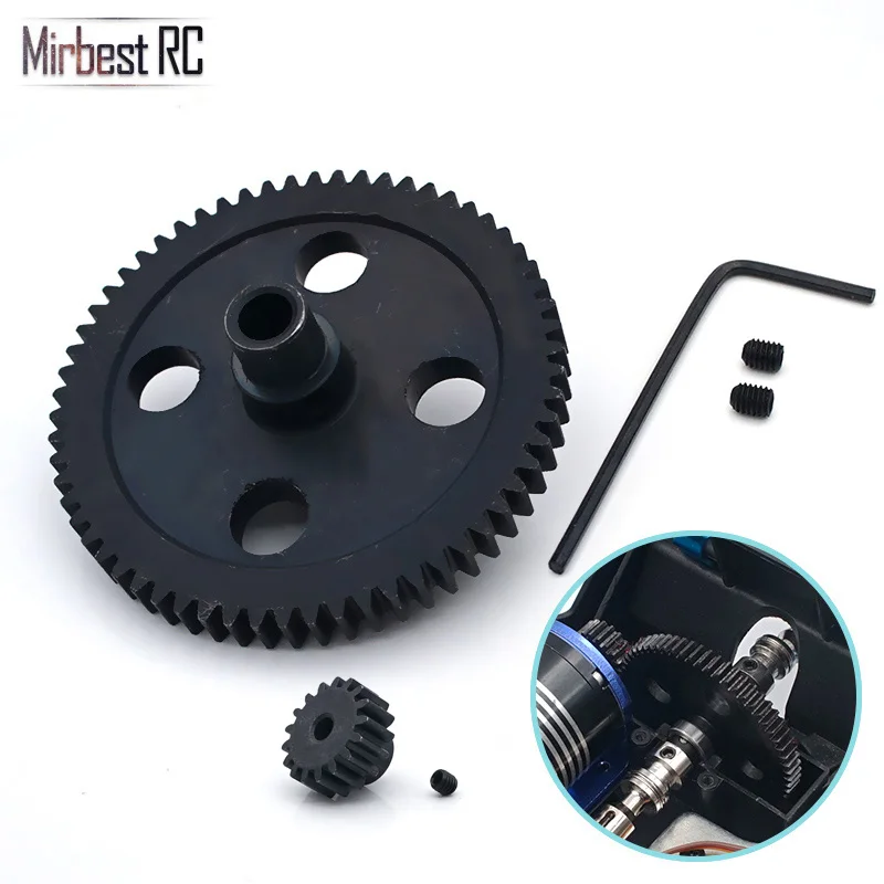 

Metal Spur Diff Main Gear 62T Reduction Gear 0015 For WLtoys 12428 12423 1/12 RC Car Crawler Short Course Truck Upgrade Parts