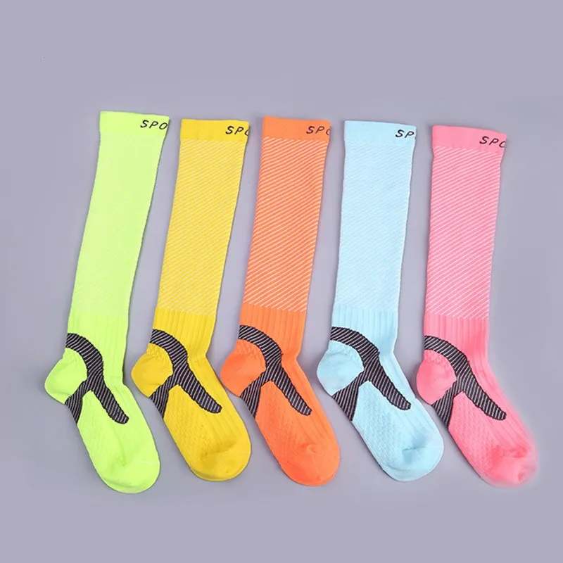 Professional Compression Soccer Socks Long Stocking Knee High Breathable Quick Dry Running Volleyball Basketball Men Women | Спорт и