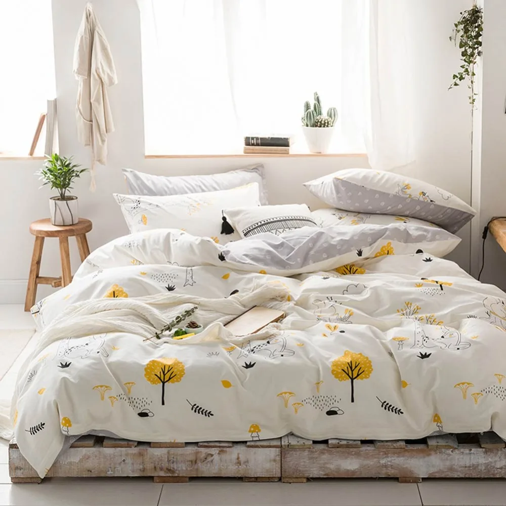 Постельное белье из скандинавского хлопка с героями мультфильмов набор