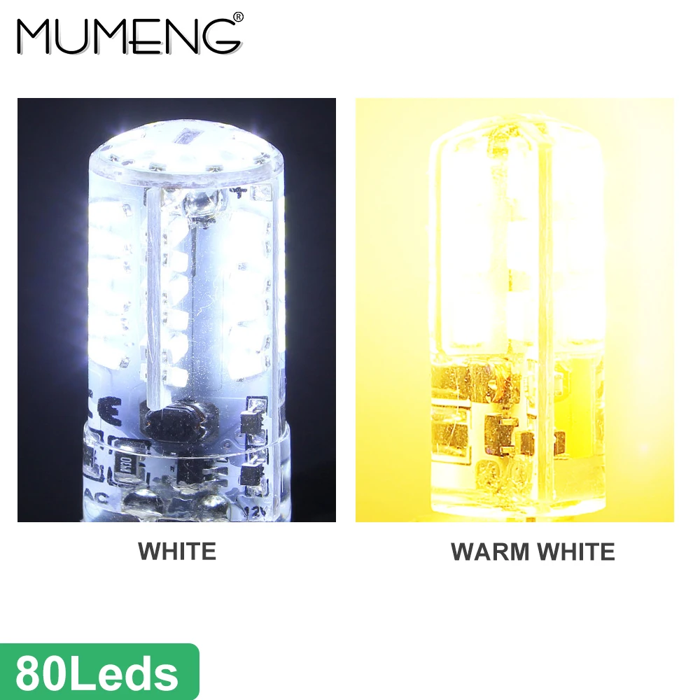 Mumeng G4 светодиодный лампочка 3 5 Вт 4 SMD3014 светильник AC/DC 12 В энергосберегающая