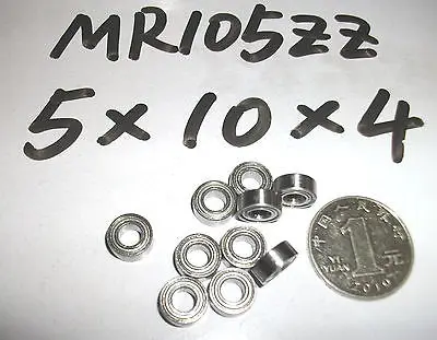 

10pcs MR105 MR105ZZ Miniature Bearings Ball Mini Bearing 5 X 10 X 4mm