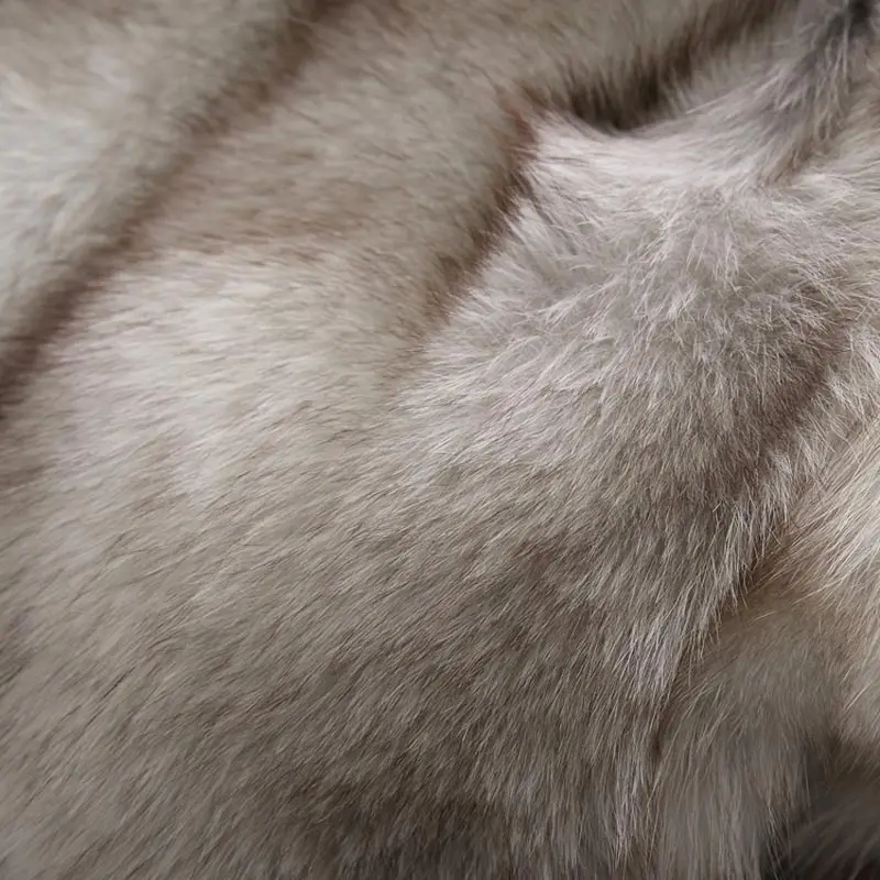 Женский жилет с натуральным мехом роскошное пальто средней длины из