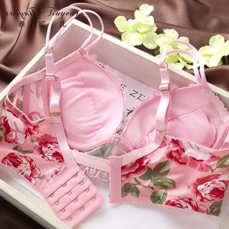 Стильная женская кружевная Цветочная вышивка кружевом пикантный бюстгальтер