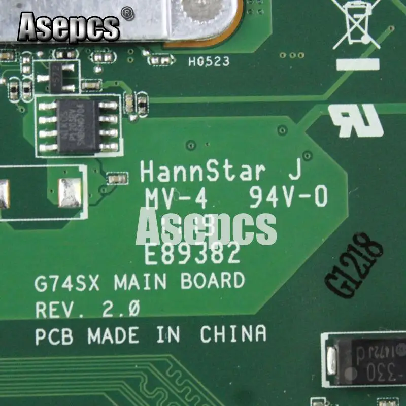 Asepcs G74SX материнская плата для ноутбука ASUS G74SX G74S G74 тестовая оригинальная материнская плата 2D GTX560M-V3G видеокарта
