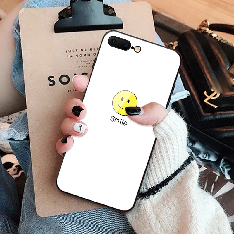 NO.14 Стеклянный чехол IIOZO для iPhone X XS MAX XR 6 6S 7 8 Plus, чехол для телефона s из закаленного стекла с мраморным цветочным узором, чехол для iPhone XS Max - Цвет: NO.14