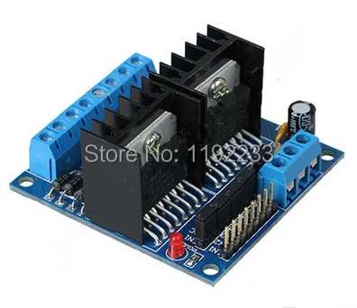 4 Road Motor Drive Module Trolley L298N H Bridge Positive Inversion Control | Электронные компоненты и