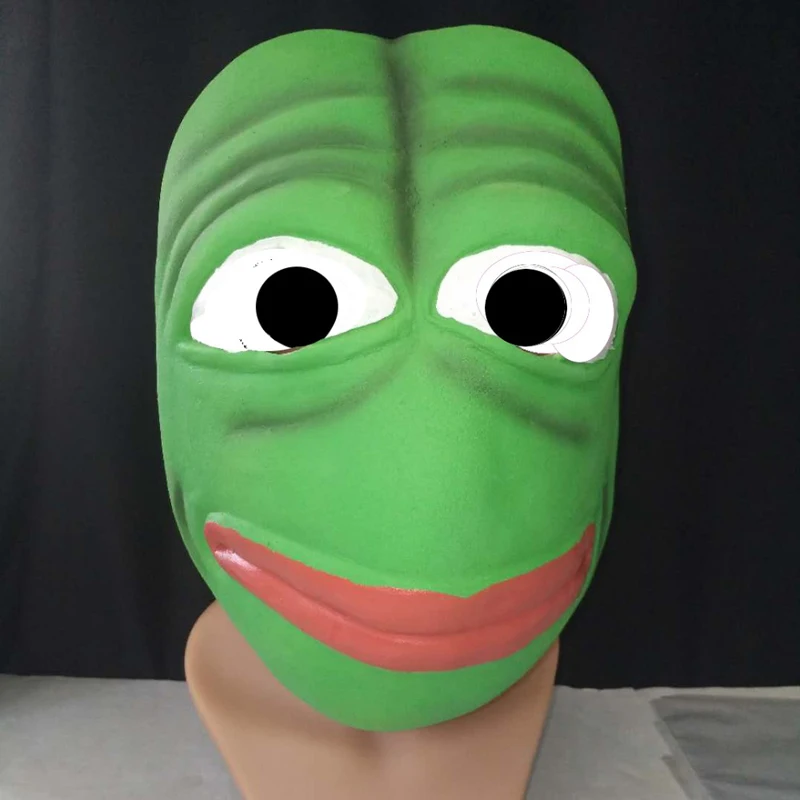 Pepe The Frog латексная маска Хэллоуин Meme cosplay comic лягушки|Маски для вечеринки| |