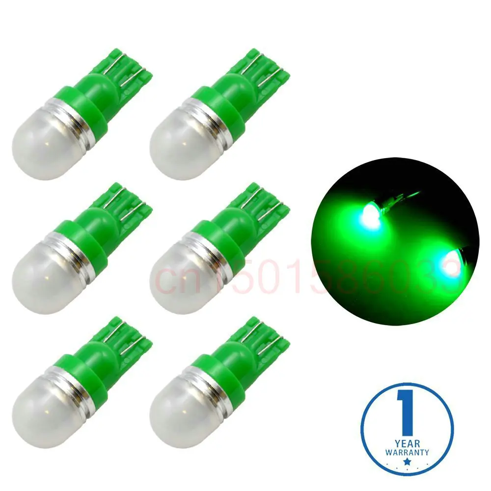 Габаритный светильник для номерного знака Stepwell, 1 Вт, зеленые светодиодные лампы для внутреннего освещения автомобиля, лампа для чтения, дверной светильник, 6 шт./лот