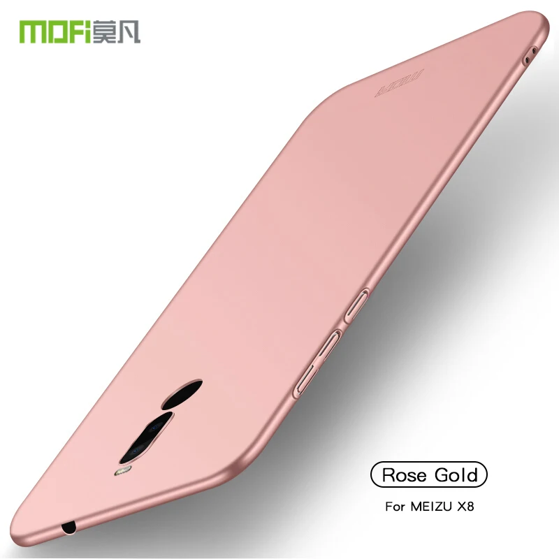 Для Meizu X8 чехол MOFi твердый роскошный защитный чехол для Meizu X8 чехол для телефона чехол - Цвет: Rose Gold