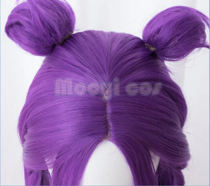 

LOL K/DA Kaisa Cosplay Wig for Women Long Straight Heat Resistant Synthetic Hair Game Costume Party Braided Wig Purple