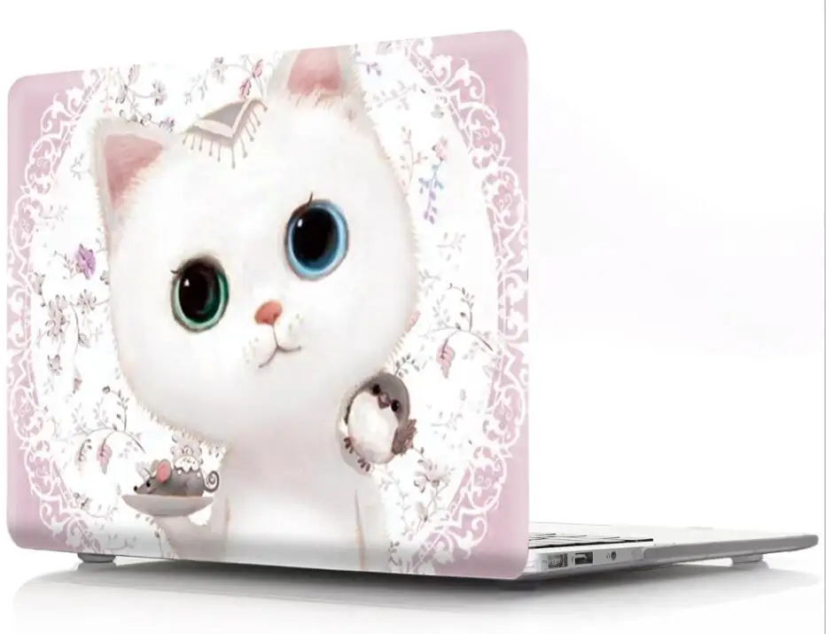 Милые животные принты Жесткий Чехол для Apple MacBook Air Pro Retina 11 12 13 15 Защитная Сумка