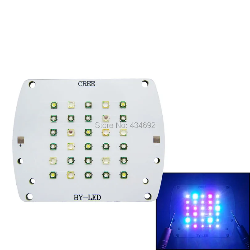 100 Вт Cree XPE XP E 450nm Королевский Синий + 470NM 7000 К Белый Epileds 430NM UV 490NMM Голубой 660nm Красный