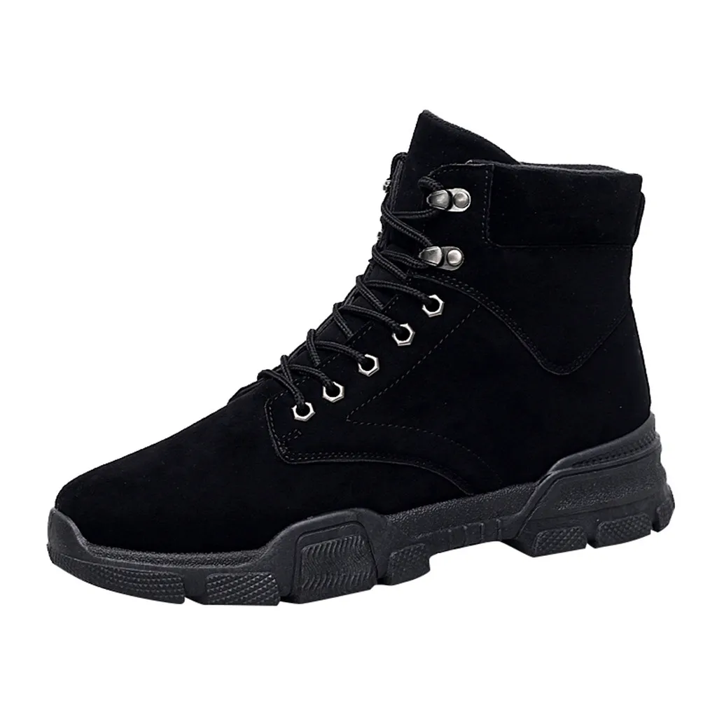 Мужские кожаные ботинки Челси с высоким берцем в английском стиле на каблуке