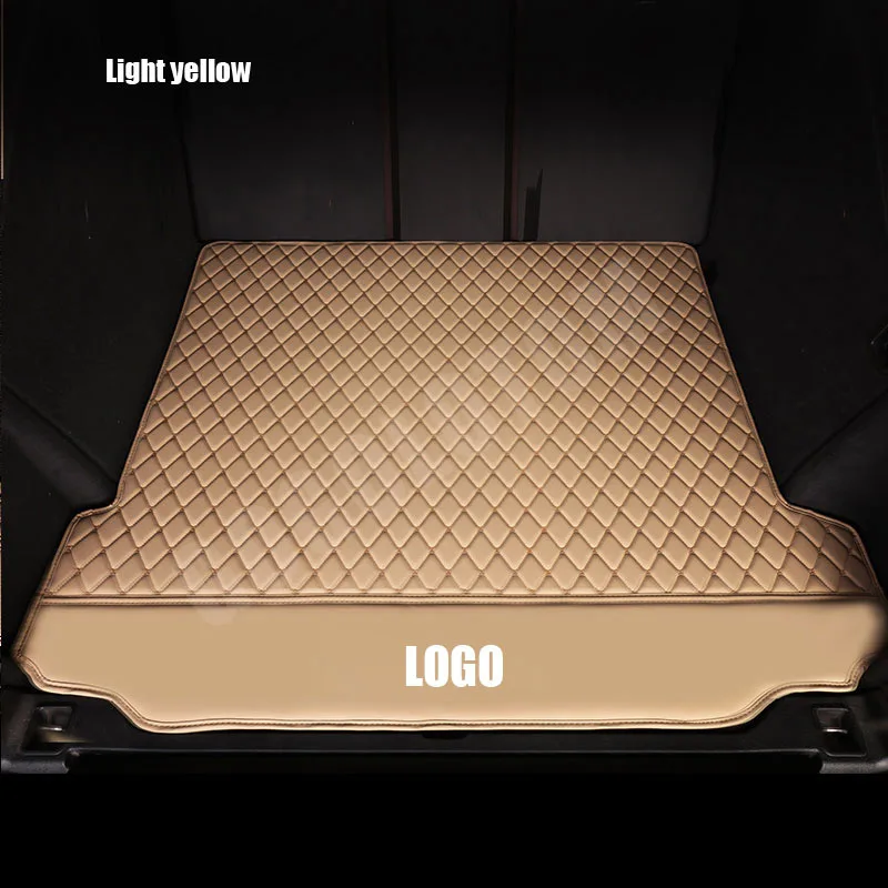 light yellow trunk Изготовленные на заказ автомобильные коврики роскошный кожаный Volvo Xc90 S90L S60 V40 S40 Xc60 C30 S80 V50 Xc70 XC90 V60 авто аксессуары для стайлинга ковер - Название цвета: light yellow trunk