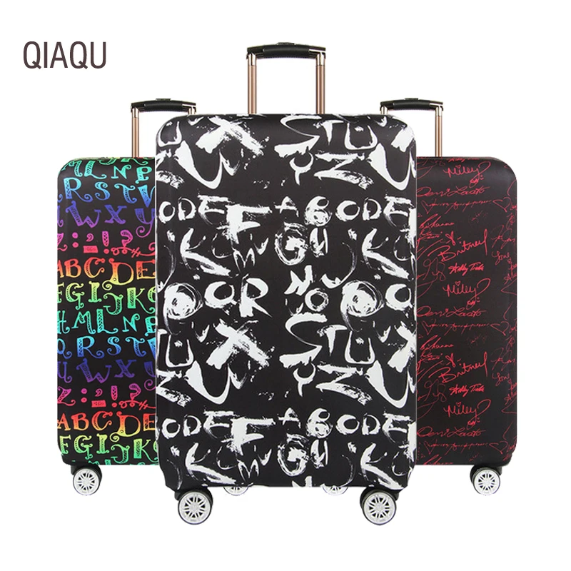 Толще граффити Дорожный чемодан защитный чехол тележка эластичный от пыли