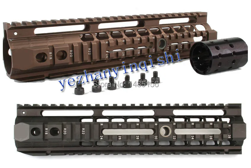 Пикатинни 10 дюймов для AEG M4/M16 Тактический поручень системы BK/CB/TAN