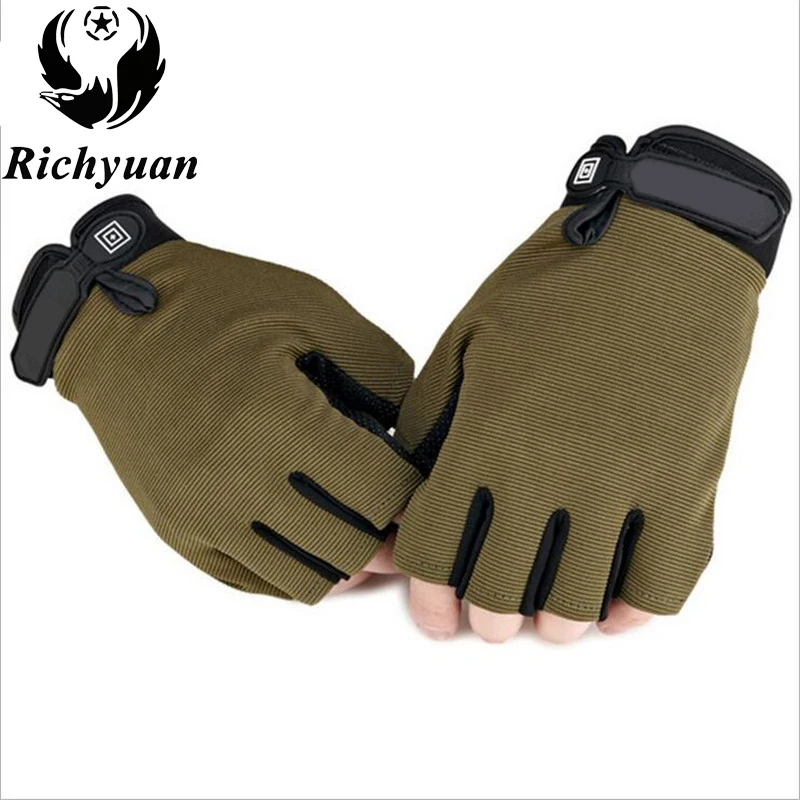 

Tactical Gloves Antiskid Army Military Bicycle Airsoft Motocycel Shooting Paintball Work Gear Camo Half Finger Gloves