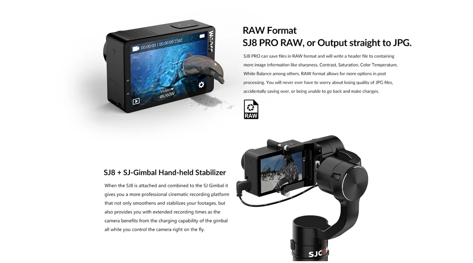 Оригинальная Экшн-камера SJCAM SJ8 Pro, 4 K, 60 кадров в секунду, Wi-Fi, дистанционная камера на шлем, микросхема Ambarella, 4K@ 60 кадров в секунду, Ultra HD, экстремальные виды спорта, DV